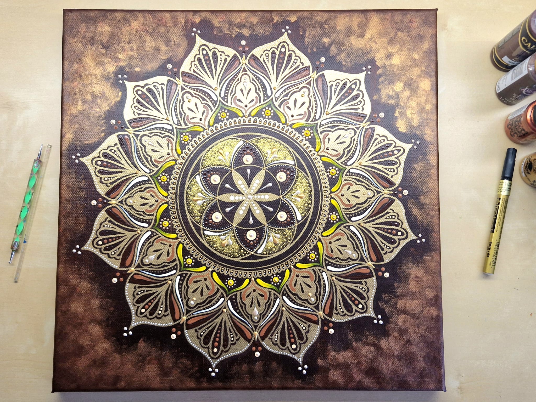 Mandala "Harmonie hojnosti" (40x40cm)